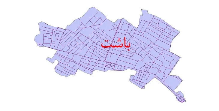 دانلود نقشه شیپ فایل شبکه معابر شهر باشت