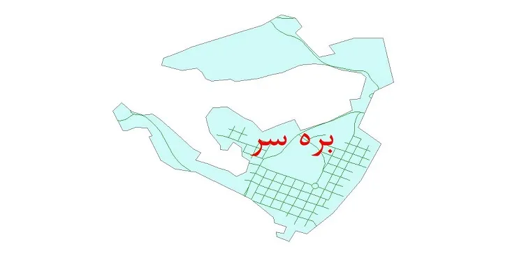 دانلود نقشه شیپ فایل شبکه معابر شهر بره سر