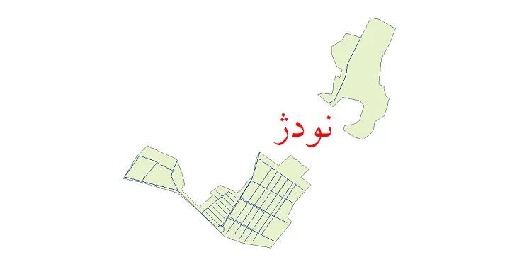 دانلود نقشه شیپ فایل شبکه معابر شهر نودژ