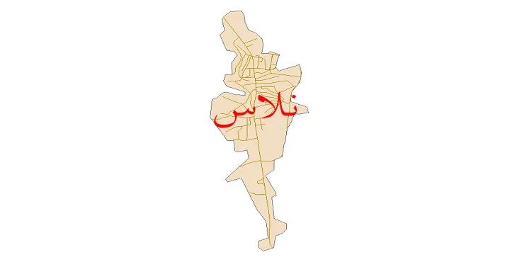 دانلود نقشه شیپ فایل شبکه معابر شهر نلاس
