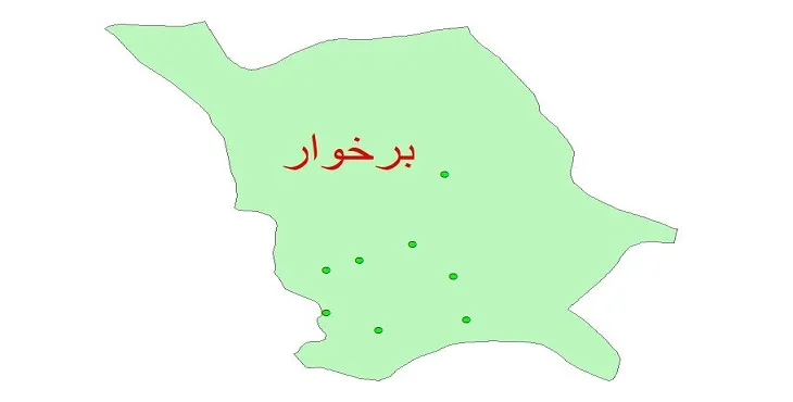 دانلود نقشه شیپ فایل کیفیت آب چاه های شهرستان برخوار