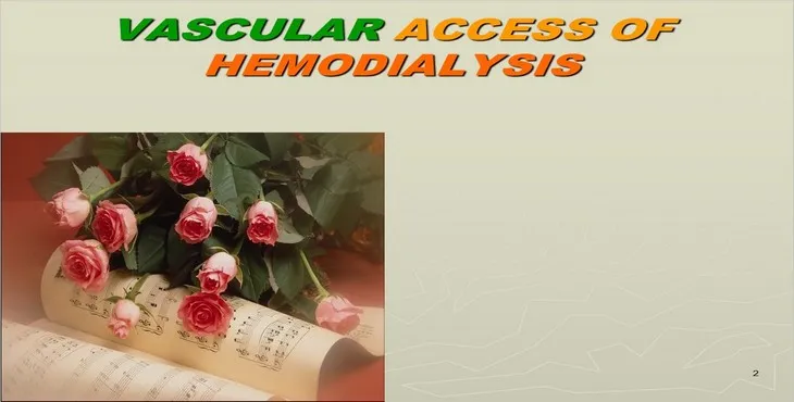 دانلود پاورپوینت دسترسی عروقی همودیالیز