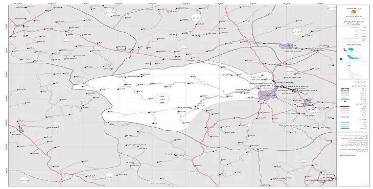 نقشه روستاهای شهرستان چایپاره + کیفیت بالا
