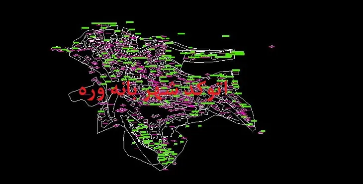 دانلود نقشه اتوکد شهر بانه وره