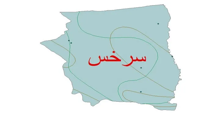 نقشه شیپ فایل اقلیمشناسی شهرستان سرخس + 7 لایه اقلیمی