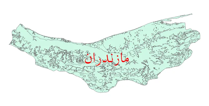 دانلود نقشه شیپ فایل (GIS) کاربری اراضی استان مازندران