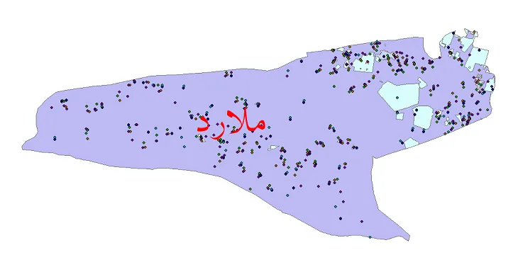 دانلود نقشه جمعیت نقاط شهری و روستایی شهرستان ملارد از سال 1335 تا 1395