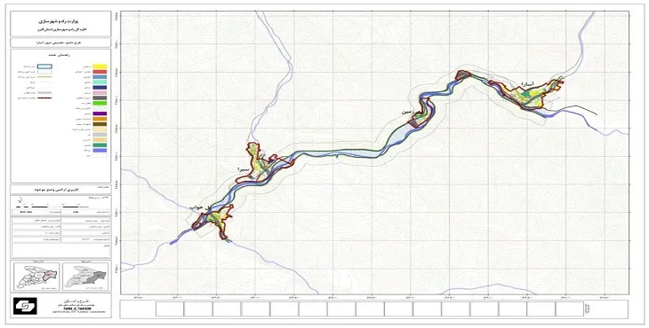 دانلود طرح جامع-تفصیلی شهر آسارا سال 96 + آلبوم نقشه ها