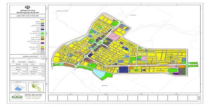 دانلود طرح جامع شهر مهران سال 93 + آلبوم نقشه ها