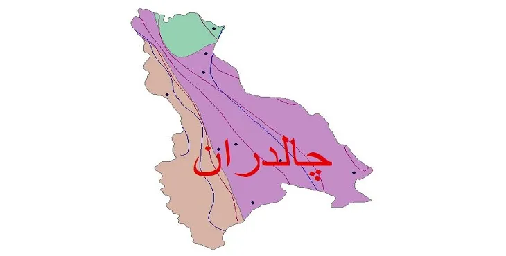 نقشه شیپ‌ فایل اقلیم‌شناسی شهرستان چالدران + 7 لایه اقلیمی