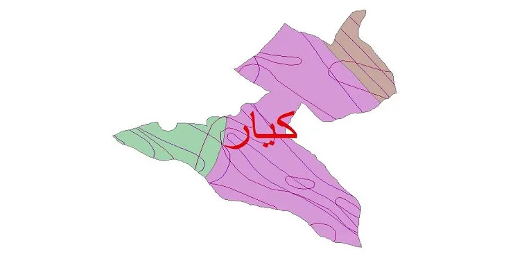 نقشه شیپ‌ فایل اقلیم‌شناسی شهرستان کیار + 7 لایه اقلیمی