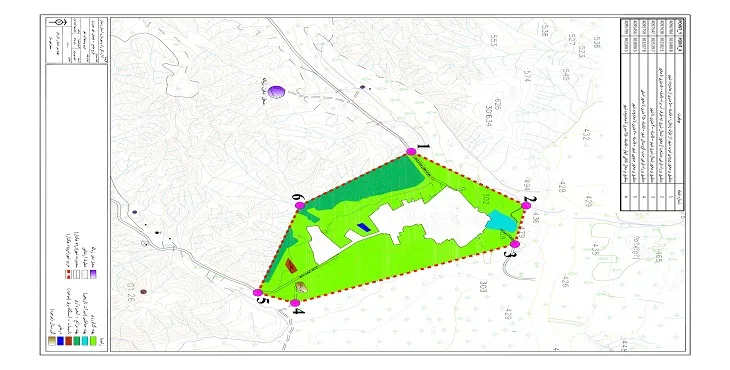 نقشه محدوده و حریم شهر چورزق | کیفیت بالا