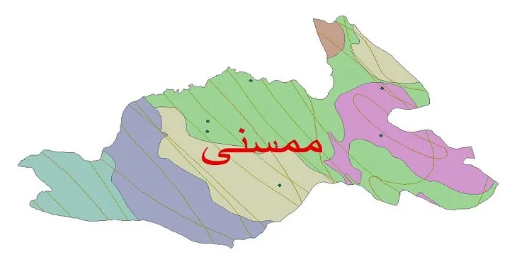 نقشه شیپ‌ فایل اقلیم‌شناسی شهرستان ممسنی + 7 لایه اقلیمی