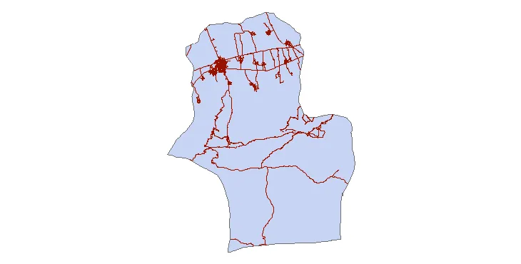 جدیدترین نقشه شیپ فایل راه های شهرستان کردکوی + PDF