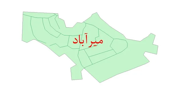 دانلود نقشه شیپ فایل شبکه معابر شهر میرآباد (کرمانشاه)