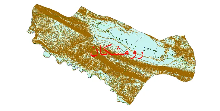 دانلود نقشه های شیپ فایل شهرستان رومشکان + کاملترین لایه GIS