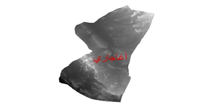 دانلود نقشه دم (DEM) شهرستان آغاجاری | دقت 30 متر