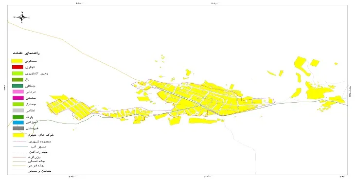 جدیدترین نقشه شهر مارگون | قابل چاپ + کیفیت بالا