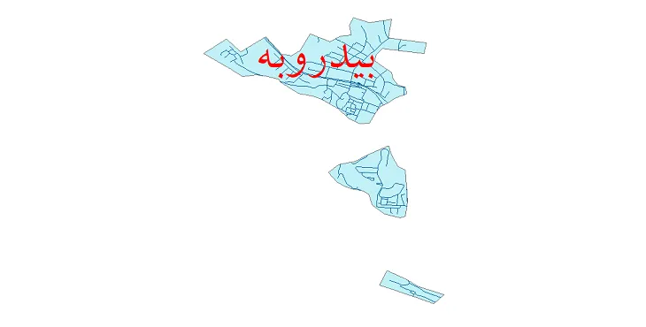 دانلود نقشه شیپ فایل شبکه معابر شهر بیدروبه