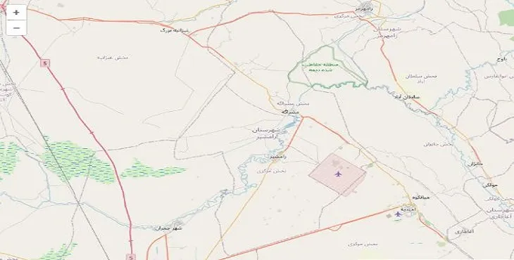 دانلود نقشه شهرستان رامشیر + pdf با کیفیت بالا