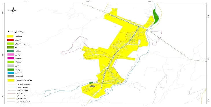 جدیدترین نقشه شهر رانکوه | قابل چاپ + کیفیت بالا