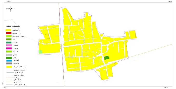 نقشه شیپ فایل (GIS) شهر سنگدوین 1404 + عکس با کیفیت