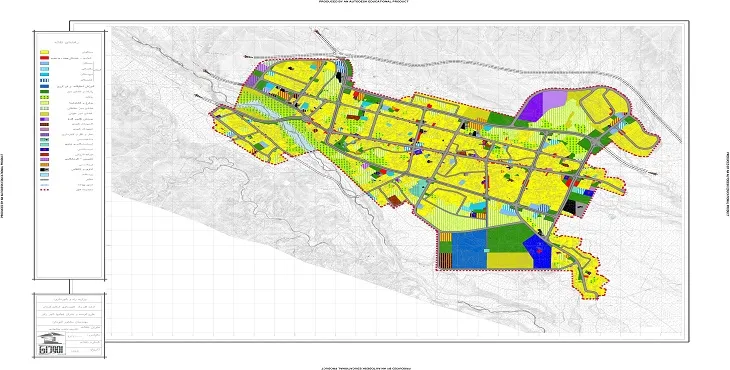 دانلود نقشه کاربری اراضی شهر رابر | وضع موجود+پیشنهادی