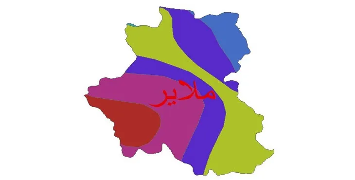 نقشه شیپ‌ فایل اقلیم‌شناسی شهرستان ملایر + 7 لایه اقلیمی