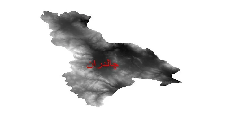 دانلود نقشه دم (DEM) شهرستان چالدران | دقت 30 متر