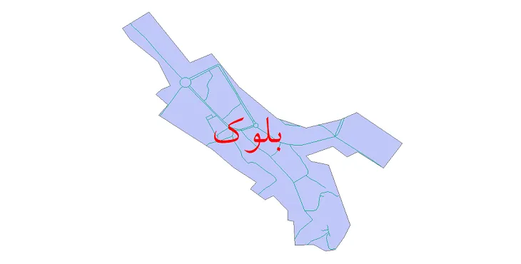 دانلود نقشه شیپ فایل شبکه معابر شهر بلوک