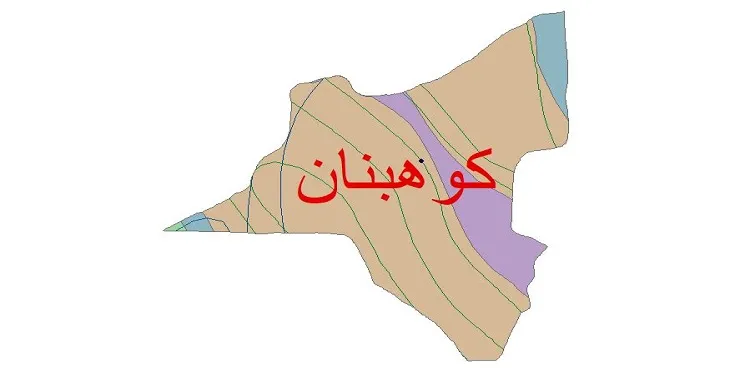 نقشه شیپ‌ فایل اقلیم‌شناسی شهرستان کوهبنان + 7 لایه اقلیمی