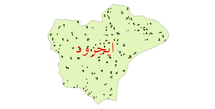 دانلود نقشه شیپ فایل جمعیت نقاط شهری و روستایی شهرستان ایجرود از سال 1335 تا 1395