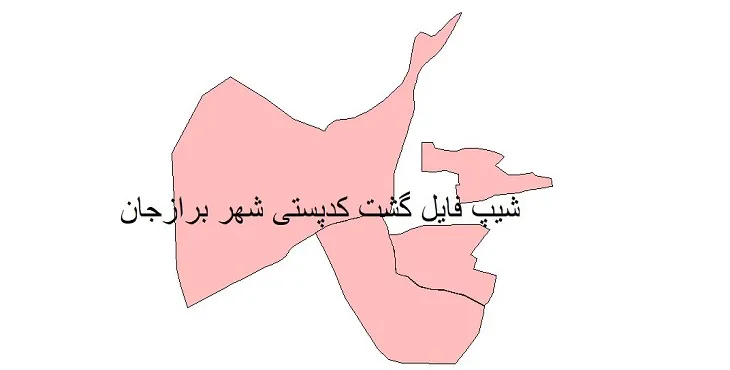 دانلود نقشه شیپ فایل کدپستی شهر برازجان