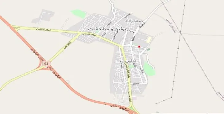 دانلود نقشه شهر بوئین میاندشت + pdf با کیفیت بالا
