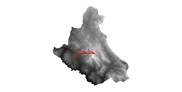 دانلود نقشه دم (DEM) شهرستان خلخال | دقت 30 متر
