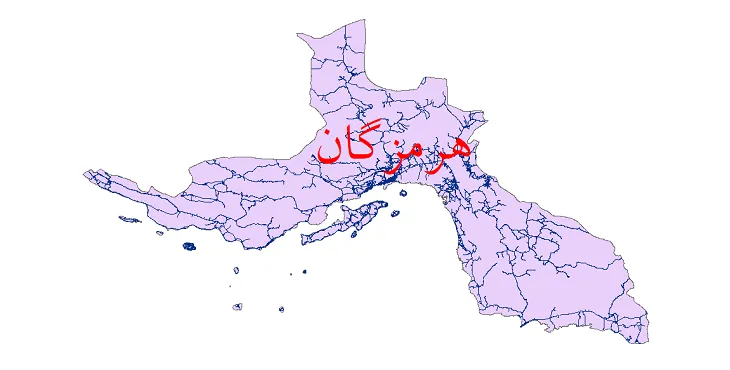 دانلود نقشه شیپ فایل (GIS) راه های استان هرمزگان