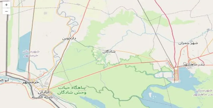 دانلود نقشه شهرستان شادگان + pdf با کیفیت بالا