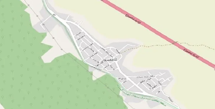 دانلود نقشه شهر کامفیروز + pdf با کیفیت بالا