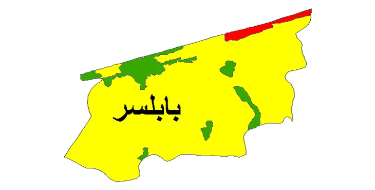 بروزترین نقشه شیپ فایل کاربری اراضی شهرستان بابلسر + PDF