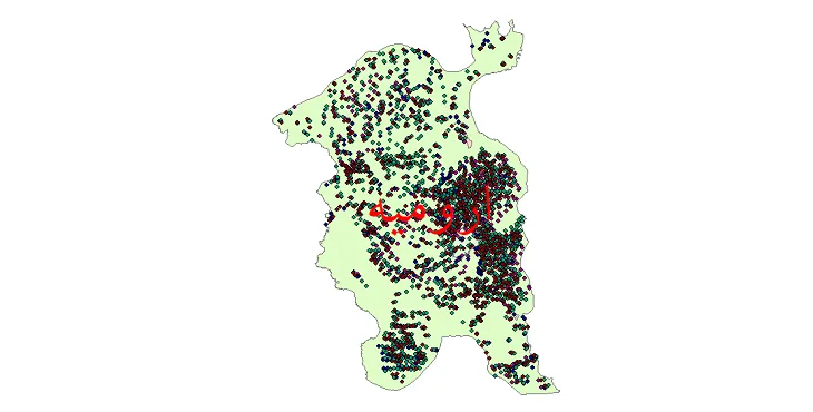 دانلود نقشه جمعیت نقاط شهری و روستایی شهرستان ارومیه از سال 1335 تا 1395