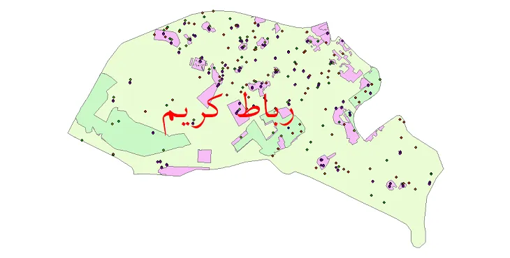 دانلود نقشه جمعیت نقاط شهری و روستایی شهرستان رباط کریم از سال 1335 تا 1395