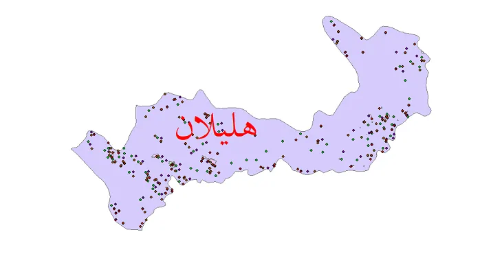 دانلود نقشه جمعیت نقاط شهری و روستایی شهرستان هلیلان از سال 1335 تا 1395