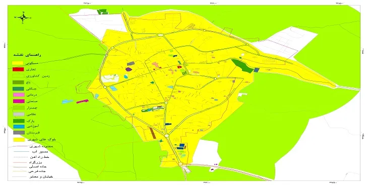 نقشه شیپ فایل (GIS) شهر سرعین 1405 + عکس با کیفیت