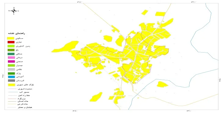 نقشه شیپ فایل (GIS) شهر چیتاب 1404 + عکس با کیفیت