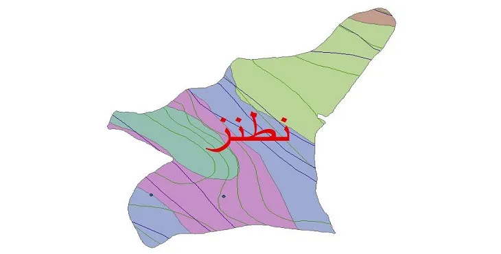 نقشه شیپ‌ فایل اقلیم‌شناسی شهرستان نطنز + 7 لایه اقلیمی