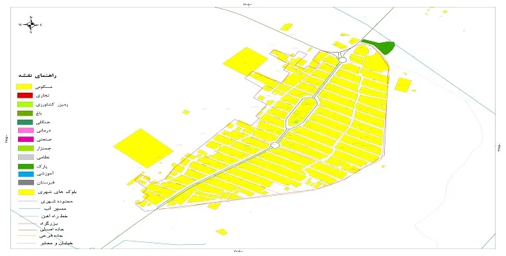 نقشه شیپ فایل (GIS) امام شهر 1404 + عکس با کیفیت