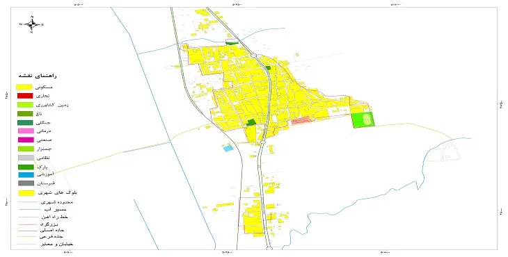 نقشه شیپ فایل (GIS) شهر دلوار 1404 + عکس با کیفیت