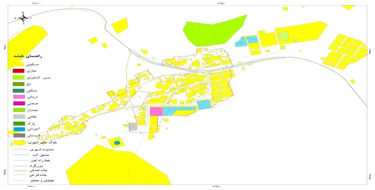 نقشه شیپ فایل (GIS) شهر سندرک 1405 + عکس با کیفیت