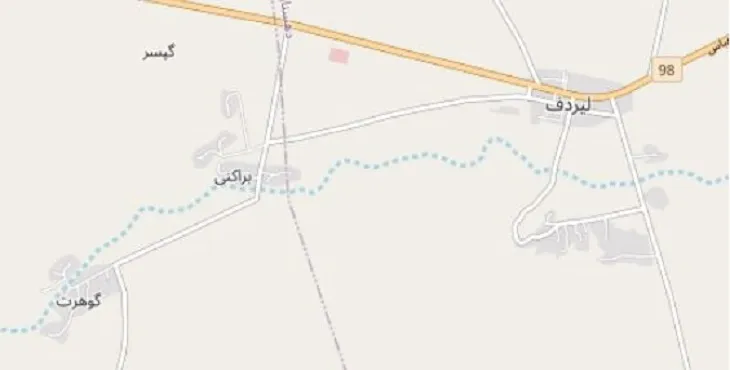 دانلود نقشه شهر لیردف + pdf با کیفیت بالا