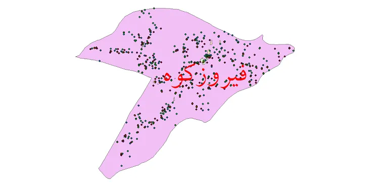 دانلود نقشه جمعیت نقاط شهری و روستایی شهرستان فیروزکوه از سال 1335 تا 1395